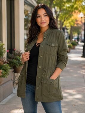 NWOT Torrid French Terry Knit Utility Shirt Jacket Shacket Sz 4X Host Pick